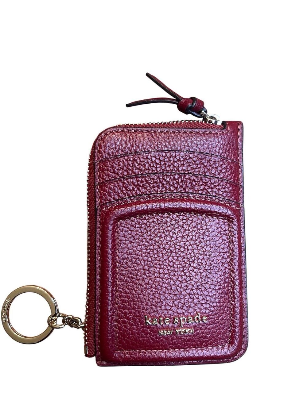 Kate Spade burgundy card holder